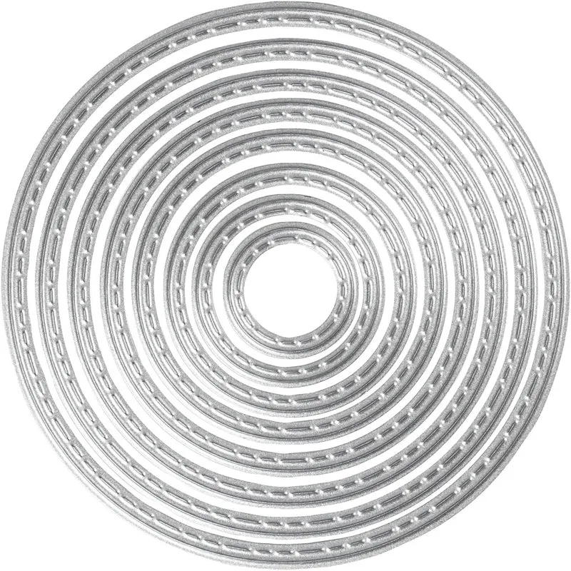 Skär och prägelschablon, cirklar, Dia. 1,5-7 cm, 1 st. [HOB-11779]