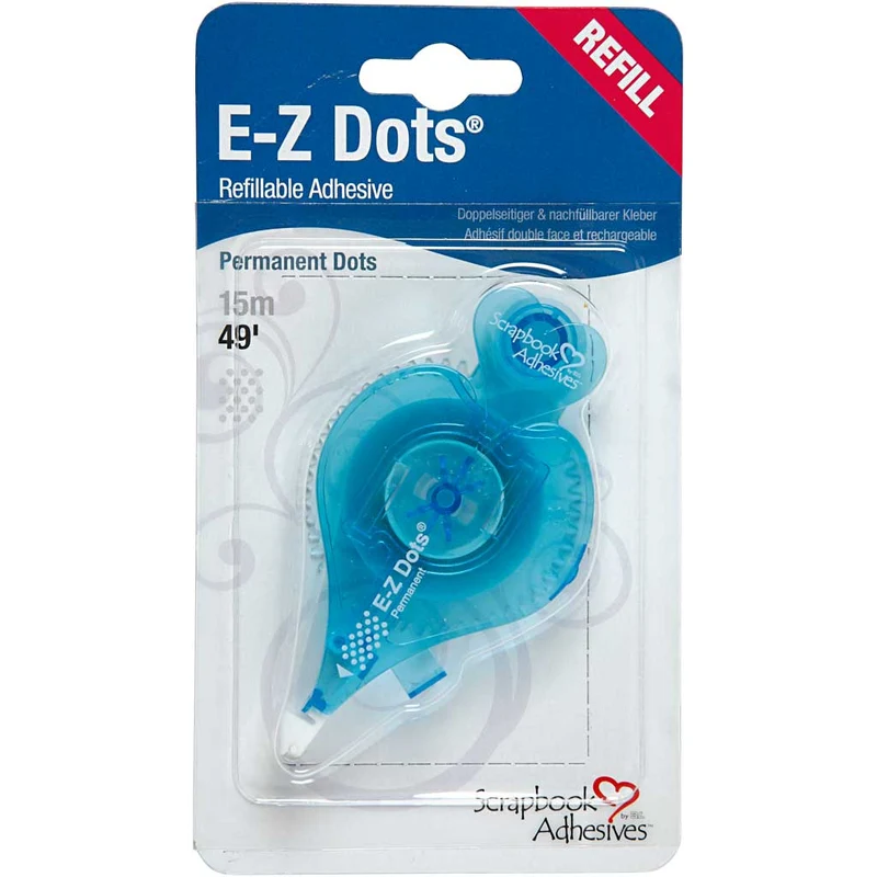 E-Z Runner® - refill, Prickar, permanent, B: 8 mm, 13 m/ 1 rl. [HOB-11558]