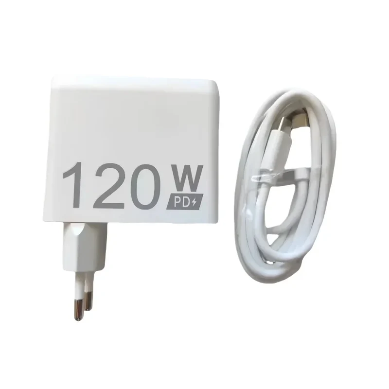 Original For Oukitel WP30 PRO Phone Adaptor Travel Fast Charger EU Plug Power Adapter 120W Supply +Type-C Type C Cable Line