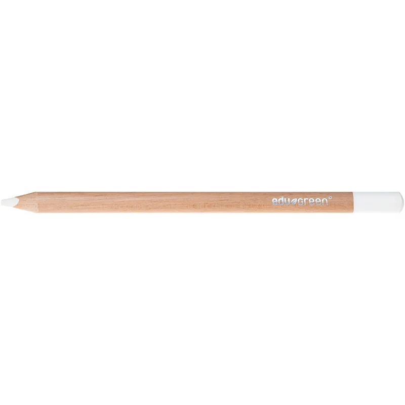 Edugreen Kraftiga Färgpennor, kärna 5 mm, vit, 10 st./ 1 förp. [HOB-408201]
