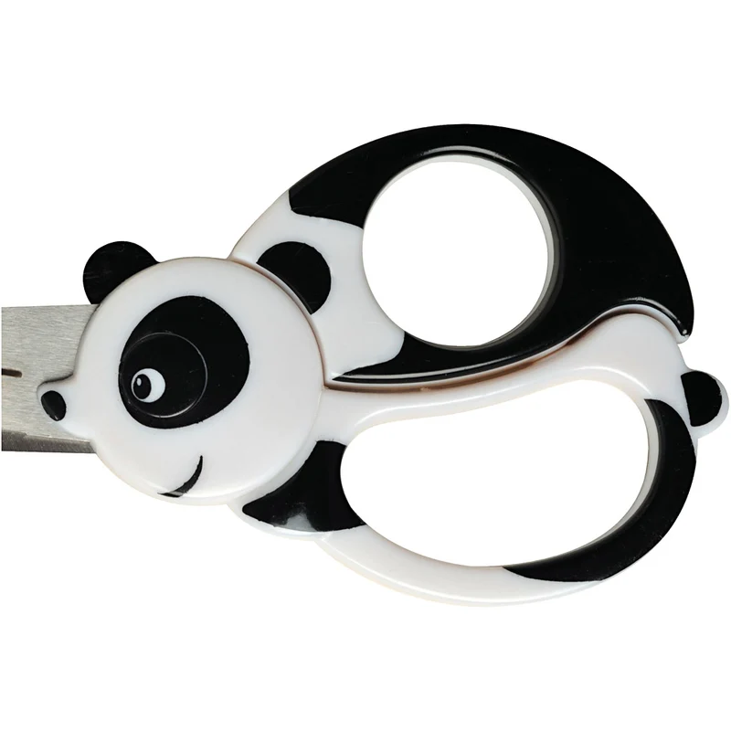 Fiskars Barnsax med Djurmotiv, Panda, L: 13 cm, 1 st. [HOB-1382]