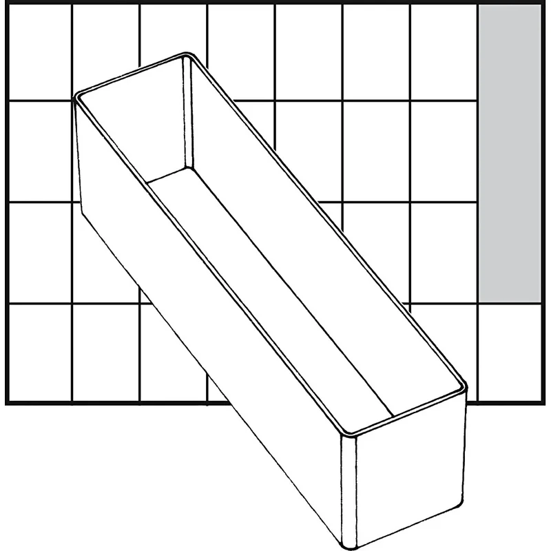 Raaco lådinsats, nr. A9-4, H: 47 mm, stl. 218x39 mm, 1 st. [HOB-13334]