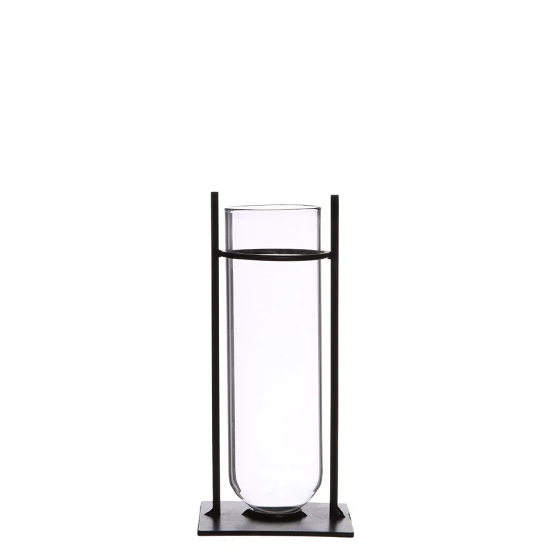 Cylindervas i metallhållare 17,5 cm hög (4 st.) [IFS-29234]
