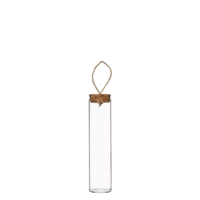 Reaktionsrör med kork och rep Ø3cm och 10cm högt (12 st.) [IFS-29162]
