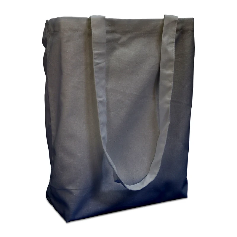 Bomullsväskor 38x42cm med handtag grå 38x42cm (250 st) [FP-DKE021]