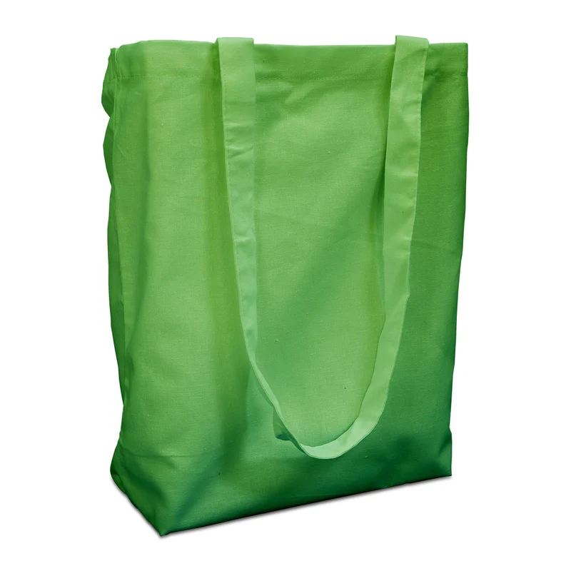 Bomullsbärkassar 38x42cm med handtag grön 38x42cm (250 st.) [FP-DKE020]