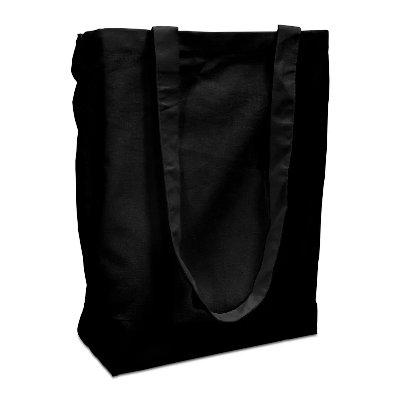 Bomullsväskor 38x42cm med handtag svart 38x42cm (250 st) [FP-DKE009]