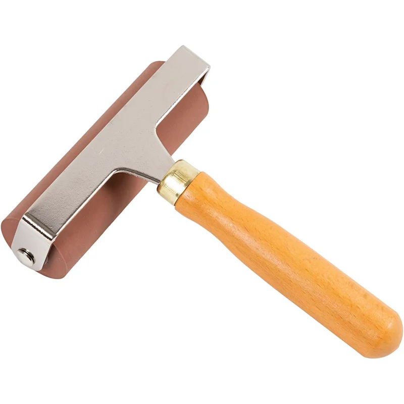 Gummiroller/linoleumroller, B: 9,80 cm, Dia. 3 cm, 1 st. [HOB-38223]