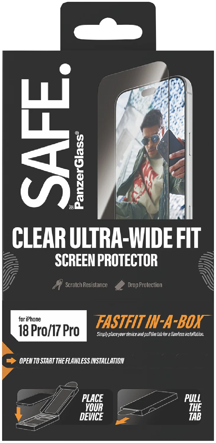 Panzer Glass SAFE by PanzerGlass Screen Protector iPhone 18 Pro UWF w Fastfit