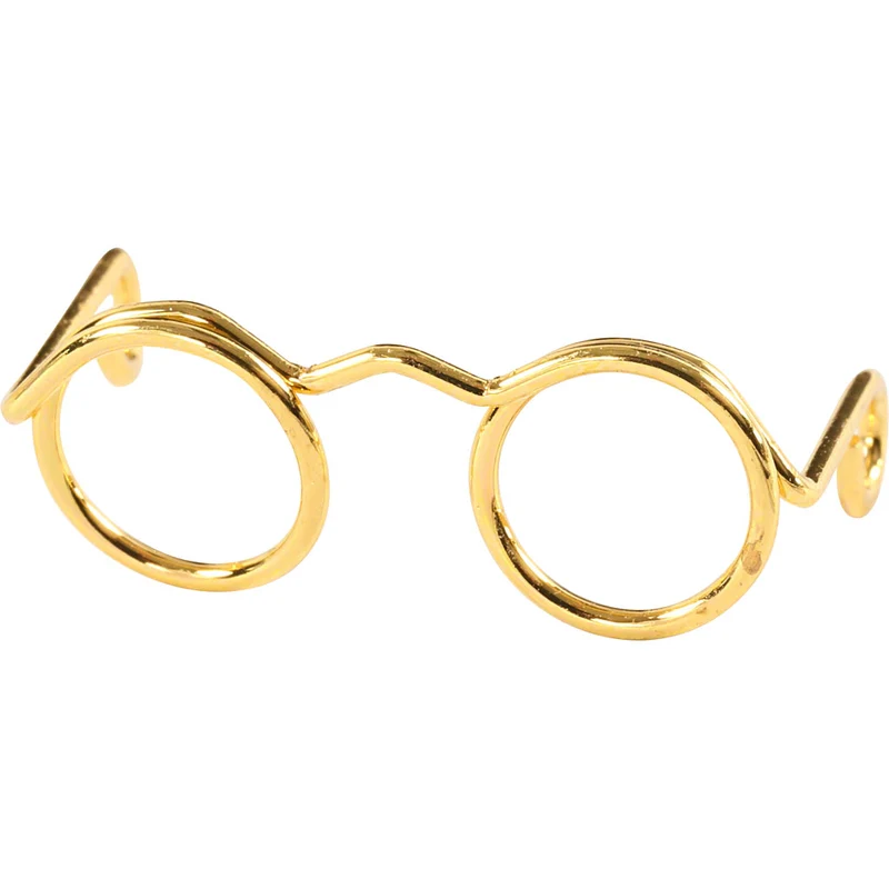 Glasögon, B: 25 mm, guld, 10st./ 1 förp. [HOB-500341]