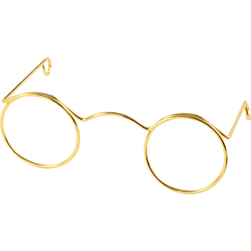 Glasögon, B: 60 mm, Hålstl. 21 mm, guld, 10 st./ 1 förp. [HOB-500311]