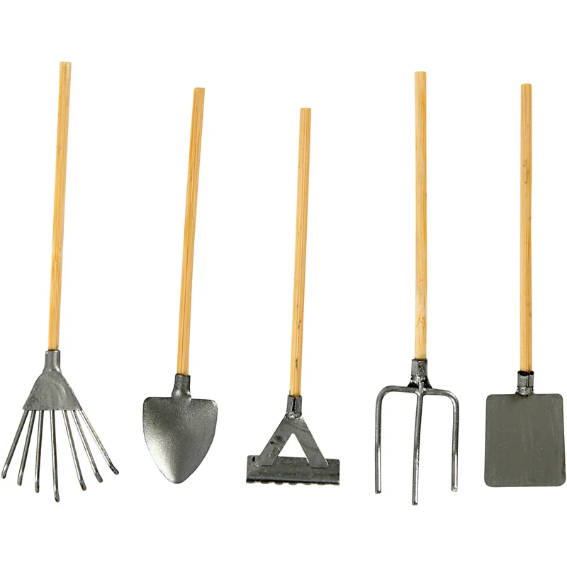 Trädgårdsredskap, L: 11 cm, 5 st./ 1 förp. [HOB-500130]