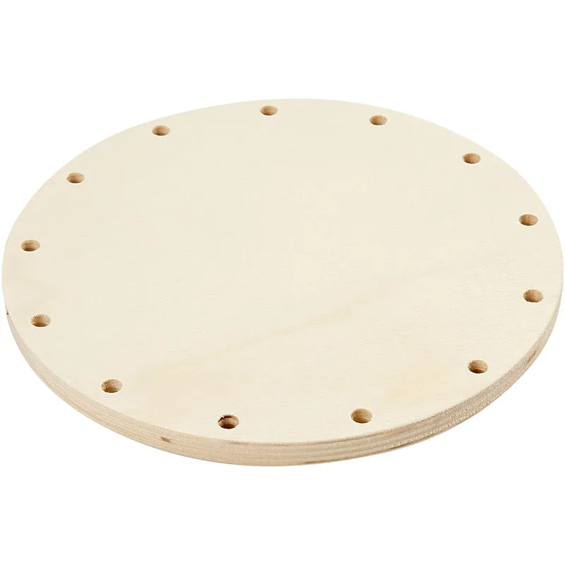 Botten till korgflätning, Dia. 18 cm, tjocklek 10 mm, 1 st. [HOB-47455]