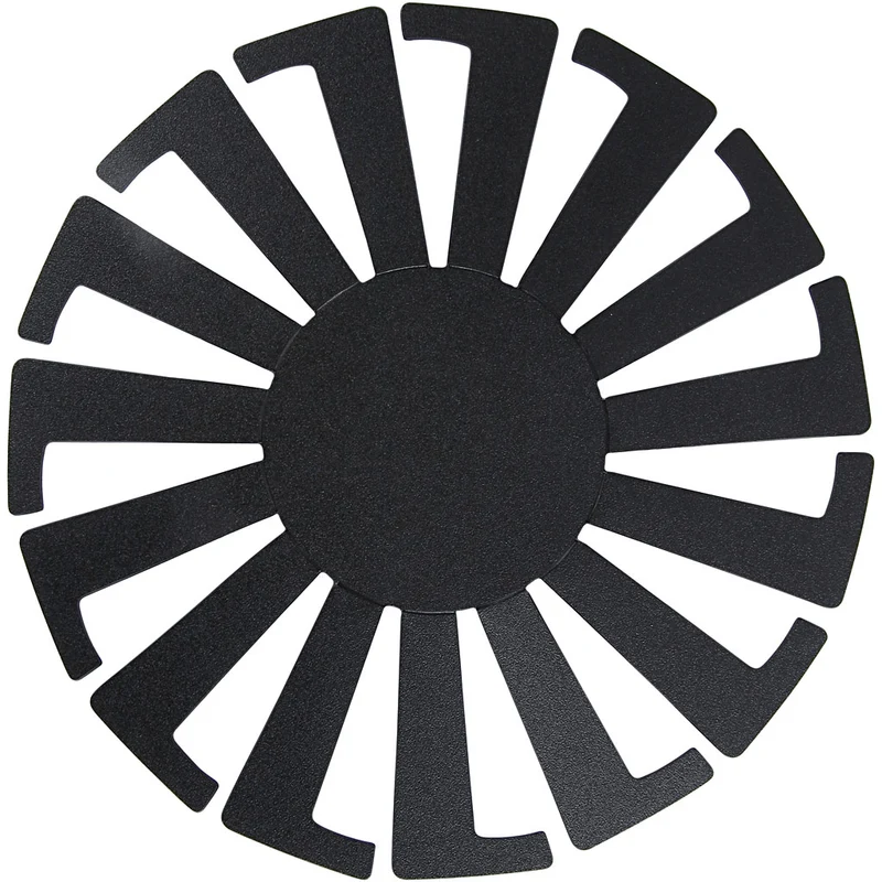 Fläta enkelt schablon, H: 6 cm, Dia. 8 cm, svart, 10 st./ 1 förp. [HOB-47453]