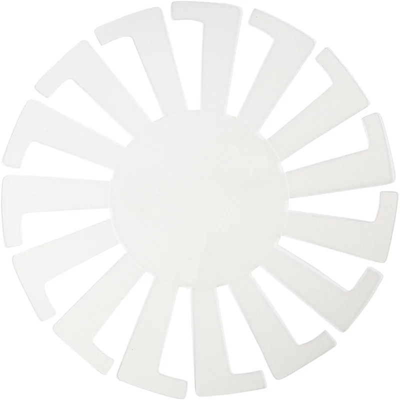 Fläta enkelt schablon, H: 8 cm, Dia. 14 cm, transparent, 10 st./ 1 förp. [HOB-47450]
