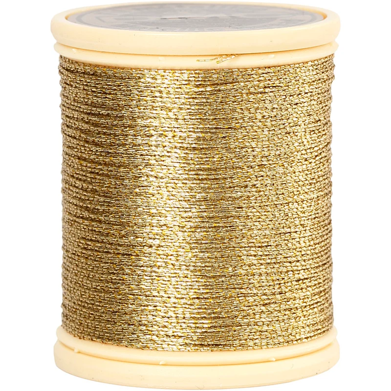 DMC tråd, tjocklek 0,36 mm, guld, 40 m/ 1 rl. [HOB-51534]