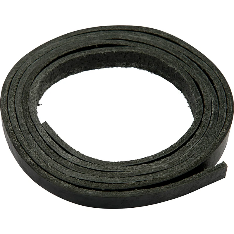 Läderband, B: 10 mm, tjocklek 3 mm, svart, 2 m/ 1 förp. [HOB-51501]