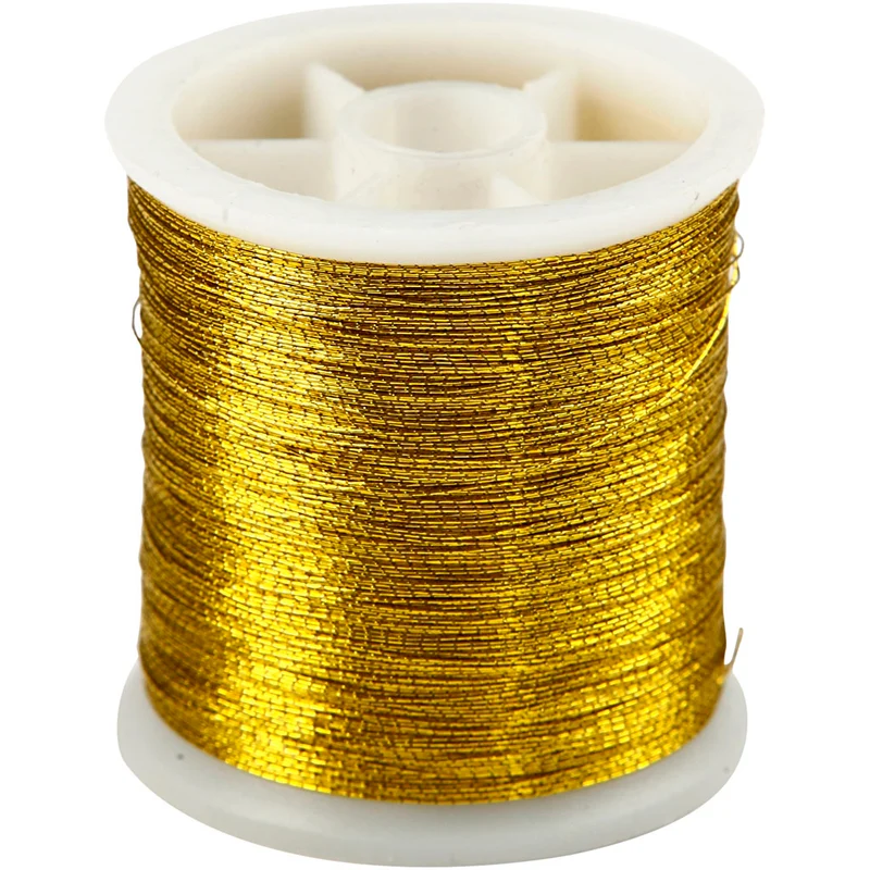 Sytråd, tjocklek 0,15 mm, guld, 100 m/ 1 rl. [HOB-514650]