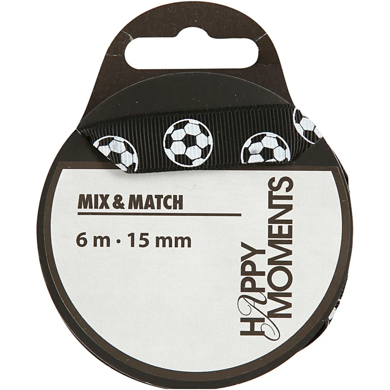 Dekorationsband, B: 15 mm, 6 m/ 1 rl. [HOB-514391]