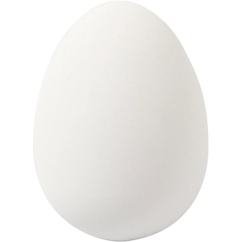 Ägg, H: 4 cm, Dia. 2,5 cm, vit, 18 st./ 1 förp. [HOB-51023]