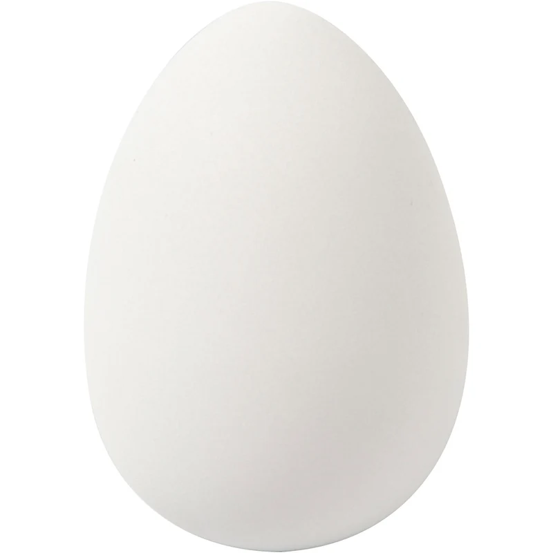 Ägg, H: 8 cm, Dia. 5,5 cm, vit, 8 st./ 1 förp. [HOB-51022]