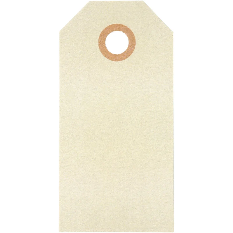 Manillamärken, stl. 4x8 cm, 250 g, cream, 1000 st./ 1 förp. [HOB-510041]