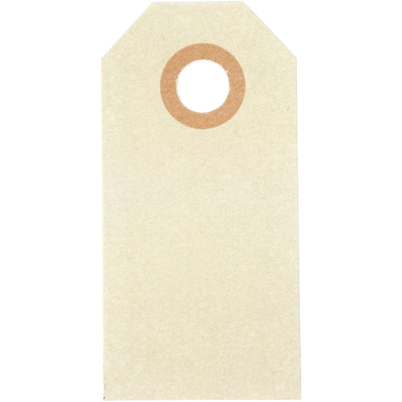 Manillamärken, stl. 3x6 cm, 250 g, cream, 1000 st./ 1 förp. [HOB-510031]