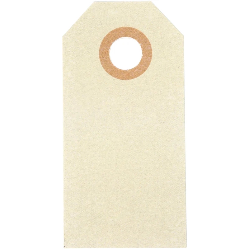 Manillamärken, stl. 3x6 cm, 250 g, cream, 30 st./ 1 förp. [HOB-510030]