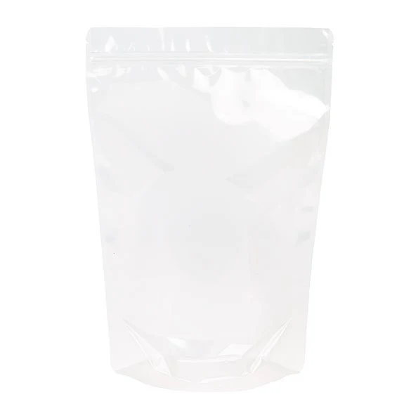 Stå upp påsar Transparent 22,9x12,1x34,3cm laminerade | 907 gram (100 st) [ZBGCC6]