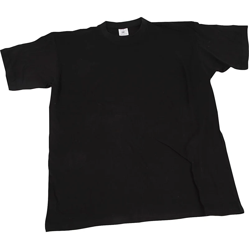 T-shirts, B: 52 cm, stl. medium, rund hals, 145 g, svart, 1 st. [HOB-47230]