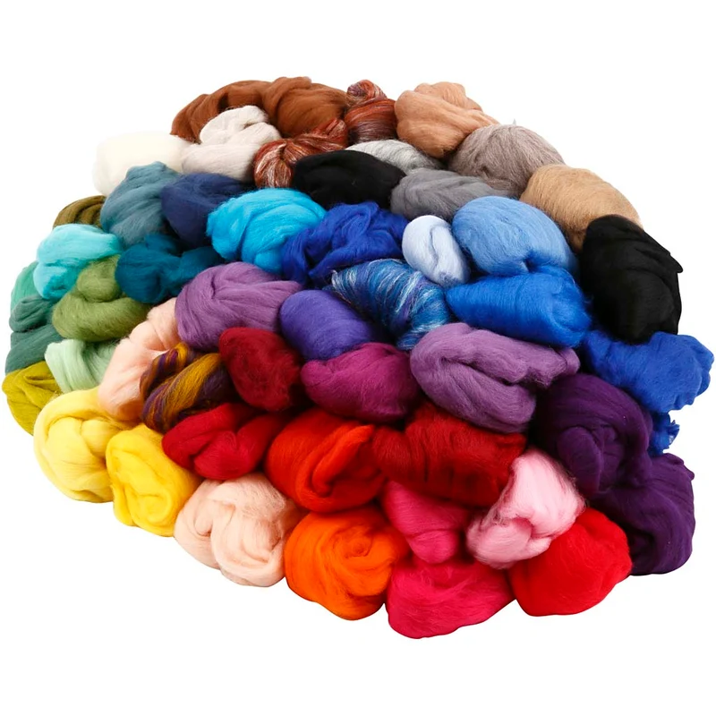 Merinoull, tjocklek 21 my, Innehållet kan variera , mixade färger, 20x20 g/ 1 förp. [HOB-45485]