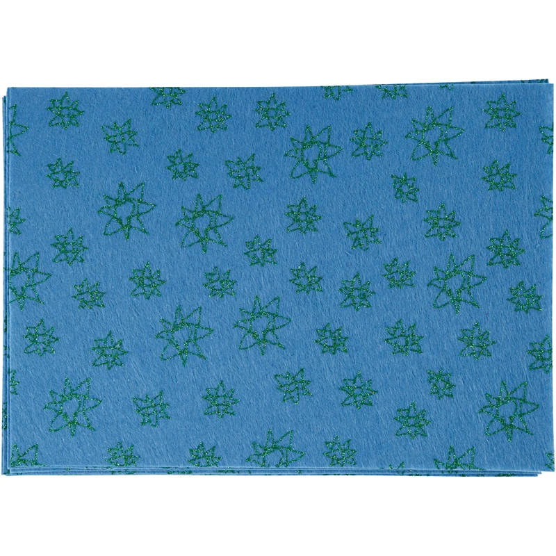 Hobbyfilt, A4, ark 210x297 mm, tjocklek 1,5-2 mm, blå, 10 ark/ 1 förp. [HOB-45386]