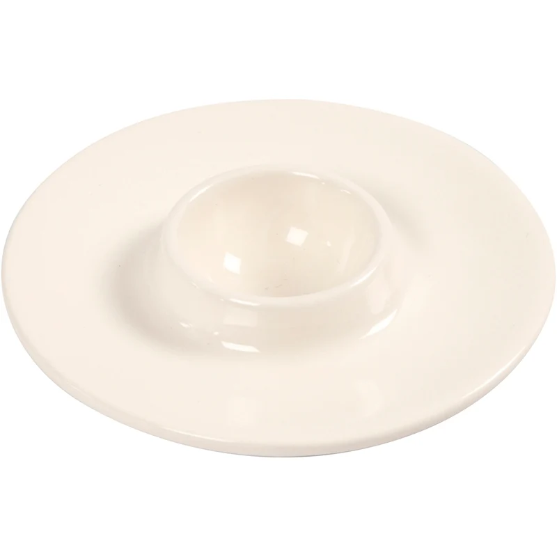 Äggkopp, Dia. 10,3 cm, Hålstl. 3,9 cm, vit, 12 st./ 1 förp. [HOB-50549]