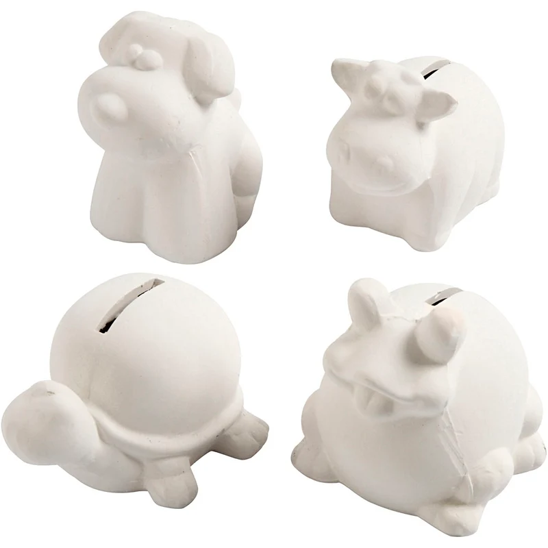 Sparbössa, H: 7-10 cm, vit, 4 st./ 1 förp. [HOB-50501]
