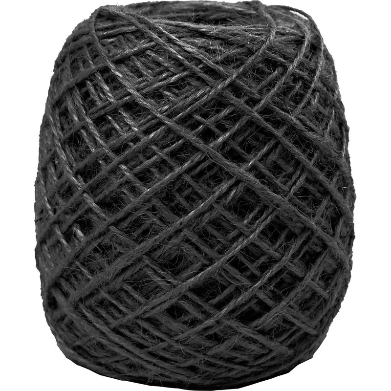 Naturhampa, tjocklek 1-2 mm, svart, 150 m/ 1 rl. [HOB-503237]