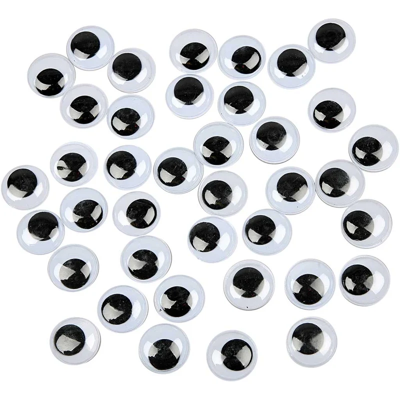Rörliga Ögon, ej självhäftande, Dia. 20 mm, 500 st./ 1 förp. [HOB-501201]