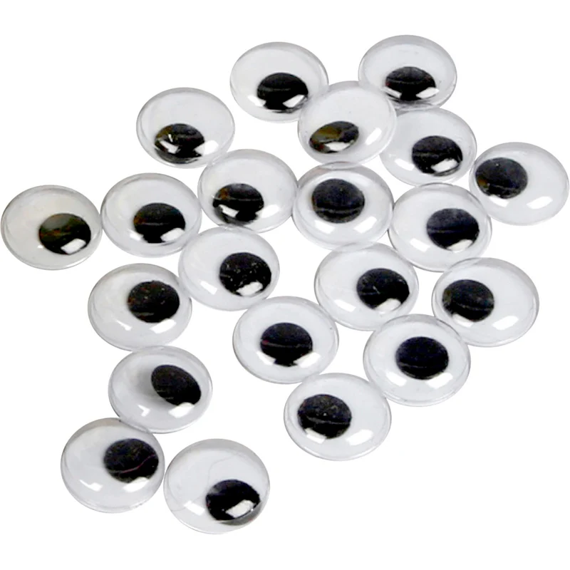 Rörliga Ögon, ej självhäftande, Dia. 14 mm, 1000 st./ 1 förp. [HOB-501141]