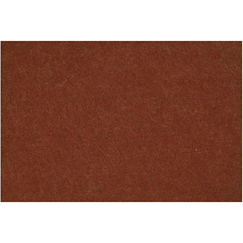 Hobbyfilt, ark 42x60 cm, tjocklek 3 mm, brun, 1 ark [HOB-45240]