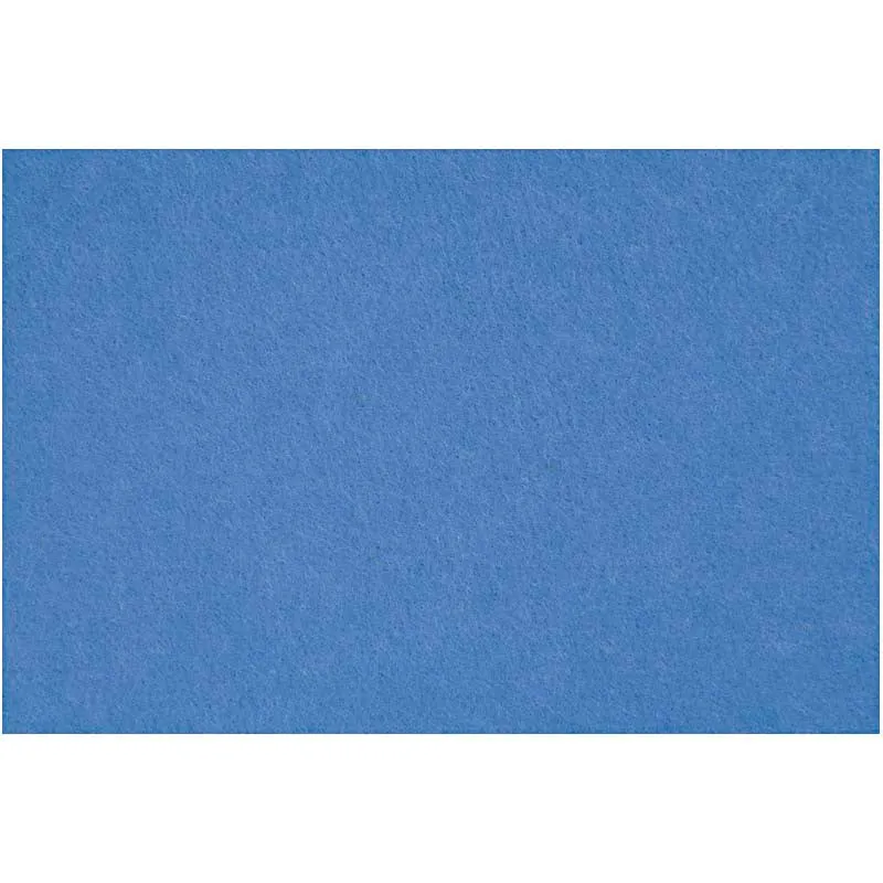 Hobbyfilt, ark 42x60 cm, tjocklek 3 mm, blå, 1 ark [HOB-45237]