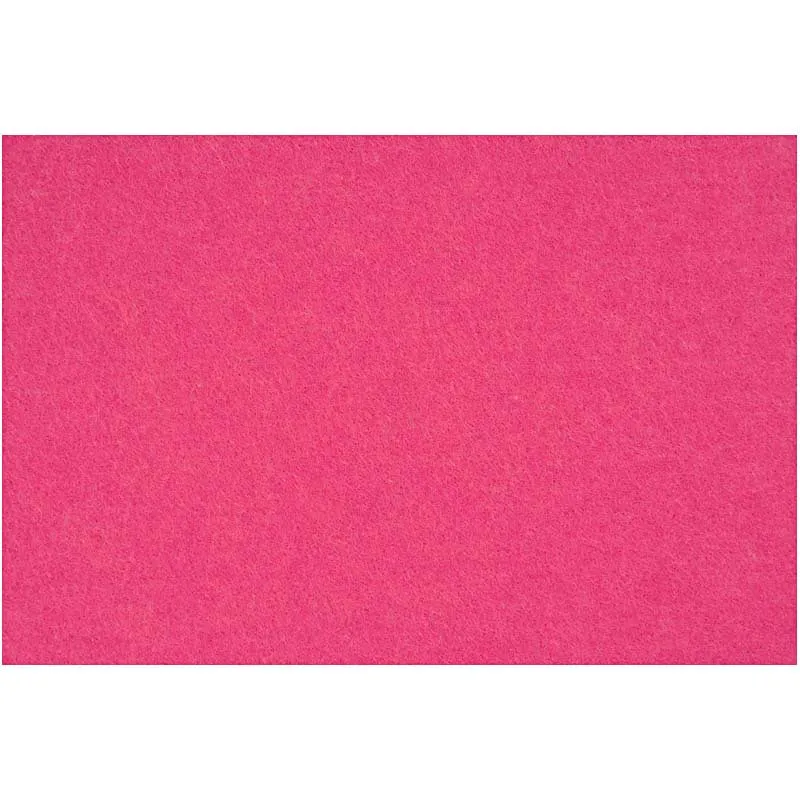 Hobbyfilt, ark 42x60 cm, tjocklek 3 mm, rosa, 1 ark [HOB-45235]