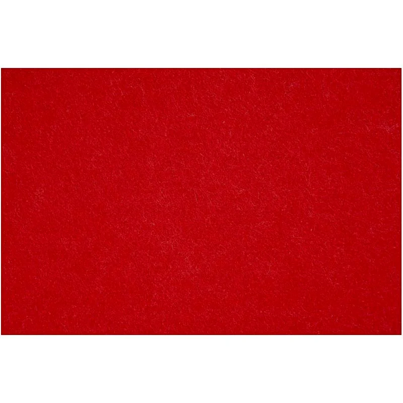 Hobbyfilt, ark 42x60 cm, tjocklek 3 mm, gml. röd, 1 ark [HOB-45234]