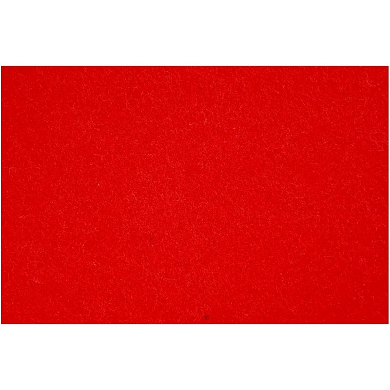Hobbyfilt, ark 42x60 cm, tjocklek 3 mm, röd, 1 ark [HOB-45233]