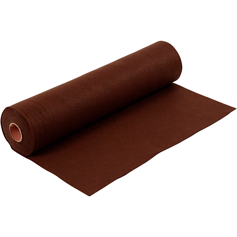 Hobbyfilt, B: 45 cm, tjocklek 1,5-2 mm, 180-200 g, brun, 5 m/ 1 rl. [HOB-45030]