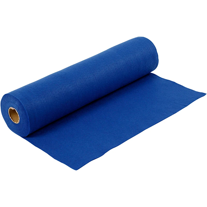 Hobbyfilt, B: 45 cm, tjocklek 1,5-2 mm, 180-200 g, blå, 5 m/ 1 rl. [HOB-45022]