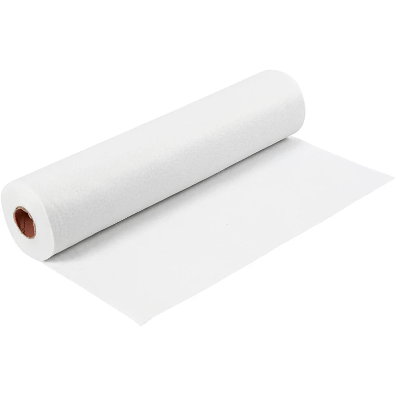 Hobbyfilt, B: 45 cm, tjocklek 1,5-2 mm, 180-200 g, vit, 5 m/ 1 rl. [HOB-45002]