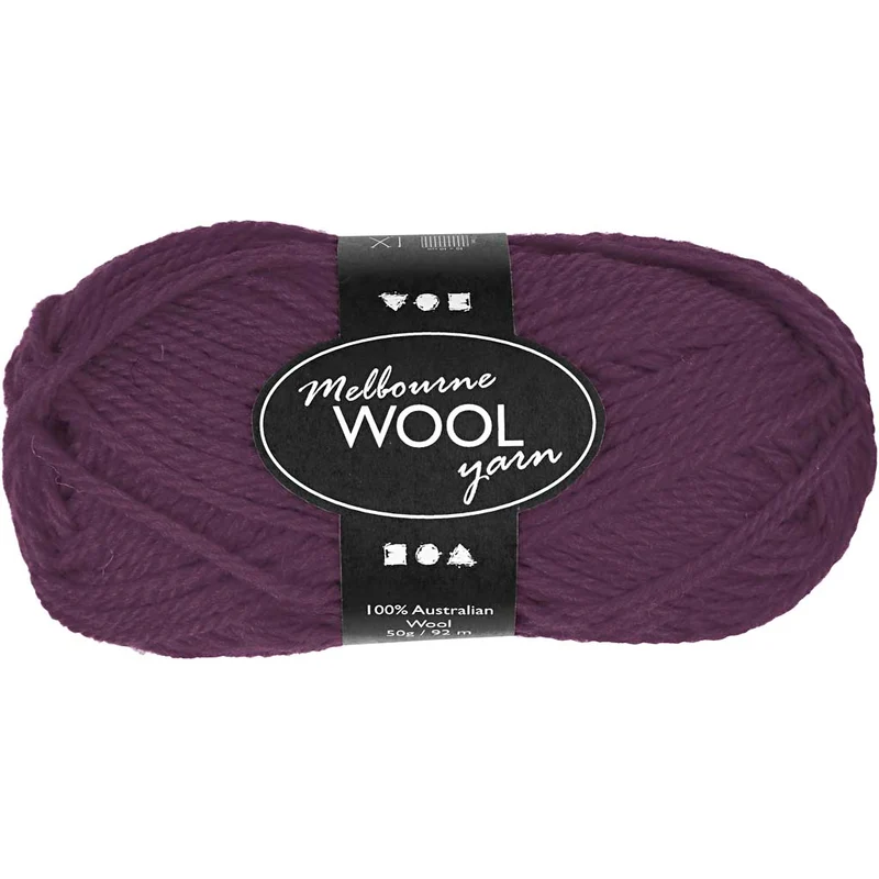 Melbourne ullgarn, L: 92 M, lila, 50 g/ 1 nystan [HOB-44780]