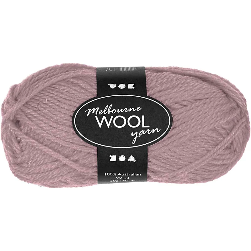 Melbourne ullgarn, L: 92 M, ljuslila, 50 g/ 1 nystan [HOB-44779]
