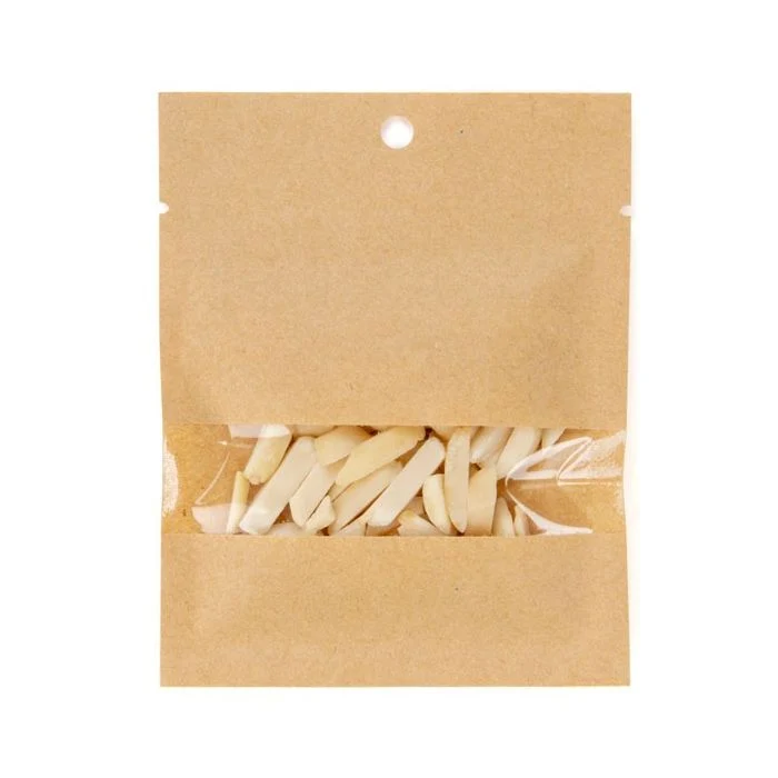 Kraftpåsar Komposterbar 7,6x10,2cm med Fönster och förseglingsbart (100 st) [KHS34W]