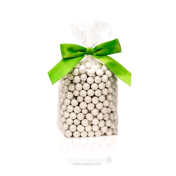 Cellofanpåsar med botten Kristallklart 7,6x5,1x20,3cm med pappersinsats (100 st) [FGPB20]