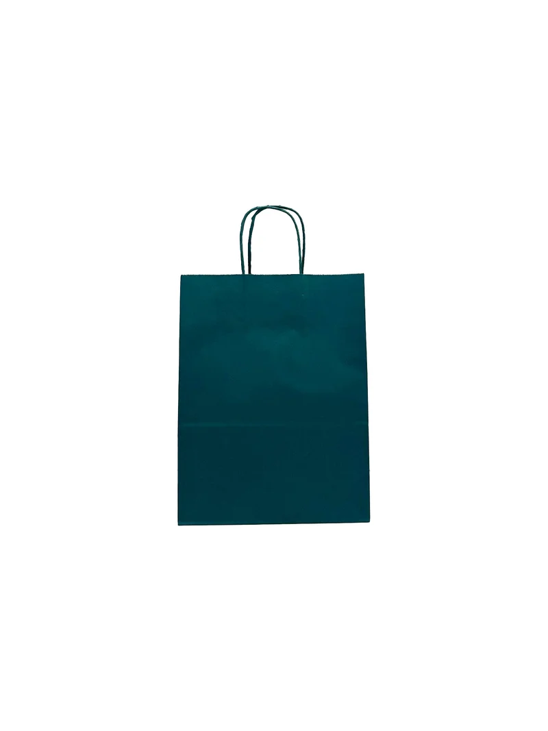 Papperskassar Mörkgrön 22+10x31cm Kraft Papper 90 gram (50 st) [PAM2231DKGR]